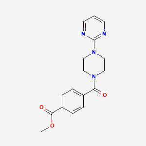 Benzoic acid, 4-[[4-(2-pyrimidinyl)-1-piperazinyl]carbonyl]-, methyl ester