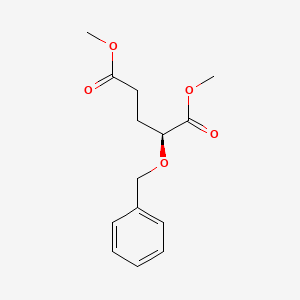 B14202307 Pentanedioic acid, 2-(phenylmethoxy)-, dimethyl ester, (2S)- CAS No. 848927-68-4