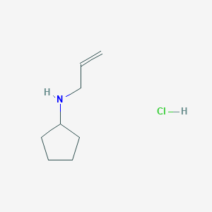 molecular formula C8H16ClN B1420235 N-(丙-2-烯-1-基)环戊胺盐酸盐 CAS No. 1176911-28-6