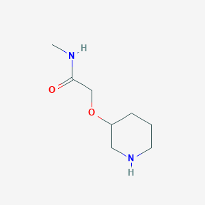 molecular formula C8H16N2O2 B1420243 N-甲基-2-哌啶-3-氧代乙酰胺 CAS No. 1021076-20-9