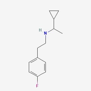 molecular formula C13H18FN B1420244 (1-环丙基乙基)[2-(4-氟苯基)乙基]胺 CAS No. 1019499-21-8