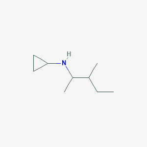 molecular formula C9H19N B1420250 N-(3-甲基戊烷-2-基)环丙胺 CAS No. 1038310-99-4