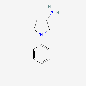 molecular formula C11H16N2 B1420251 1-(4-Methylphenyl)pyrrolidin-3-amine CAS No. 819080-04-1