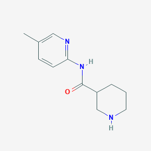 molecular formula C12H17N3O B1420253 N-(5-甲基吡啶-2-基)哌啶-3-甲酰胺 CAS No. 883106-75-0