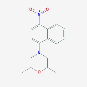 Morpholine, 2,6-dimethyl-4-(4-nitro-1-naphthalenyl)-