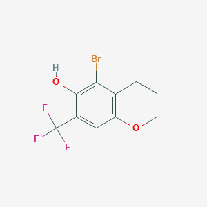 2H-1-Benzopyran-6-ol, 5-bromo-3,4-dihydro-7-(trifluoromethyl)-