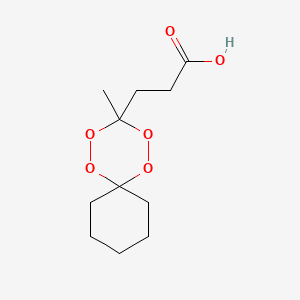 3-(3-Methyl-1,2,4,5-tetraoxaspiro[5.5]undecan-3-yl)propanoic acid