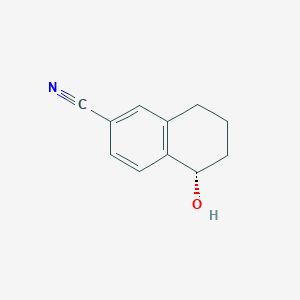 (5S)-5-Hydroxy-5,6,7,8-tetrahydronaphthalene-2-carbonitrile