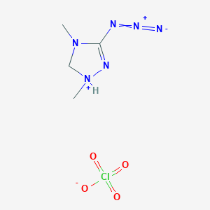 3-Azido-1,4-dimethyl-4,5-dihydro-1H-1,2,4-triazol-1-ium perchlorate