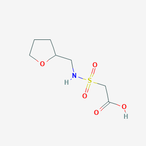 molecular formula C7H13NO5S B1420259 2-[(氧杂环丁烷-2-基甲基)磺酰基]乙酸 CAS No. 1042585-89-6