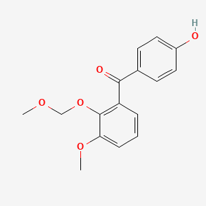 (4-Hydroxyphenyl)[3-methoxy-2-(methoxymethoxy)phenyl]methanone