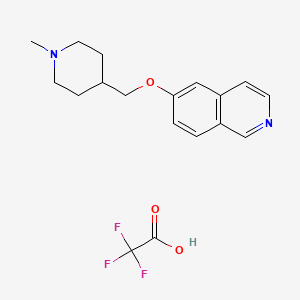 6-[(1-Methylpiperidin-4-yl)methoxy]isoquinoline;2,2,2-trifluoroacetic acid