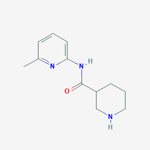 molecular formula C12H17N3O B1420263 N-(6-methylpyridin-2-yl)piperidine-3-carboxamide CAS No. 883106-74-9