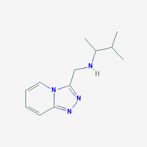 molecular formula C12H18N4 B1420266 (3-Methylbutan-2-yl)({[1,2,4]triazolo[4,3-a]pyridin-3-ylmethyl})amine CAS No. 1042524-08-2