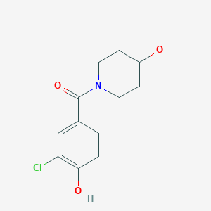 molecular formula C13H16ClNO3 B1420268 2-氯-4-(4-甲氧基哌啶-1-羰基)苯酚 CAS No. 1096859-74-3