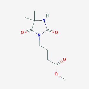 B1420270 Methyl 4-(4,4-dimethyl-2,5-dioxoimidazolidin-1-yl)butanoate CAS No. 1096823-66-3