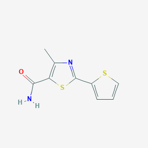 molecular formula C9H8N2OS2 B1420271 4-甲基-2-(噻吩-2-基)噻唑-5-甲酰胺 CAS No. 1097815-09-2