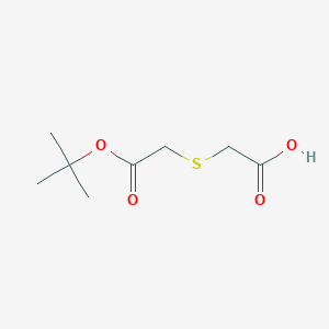 molecular formula C8H14O4S B1420272 2-{[2-(叔丁氧基)-2-氧代乙基]硫代}乙酸 CAS No. 204133-20-0