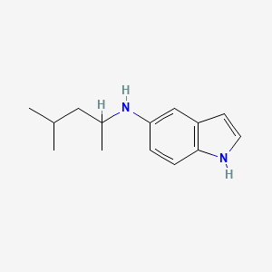 molecular formula C14H20N2 B1420275 N-(4-甲基戊烷-2-基)-1H-吲哚-5-胺 CAS No. 1042584-01-9