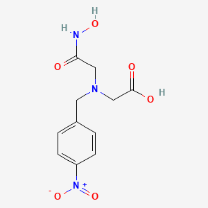 {[2-(Hydroxyamino)-2-oxoethyl][(4-nitrophenyl)methyl]amino}acetic acid