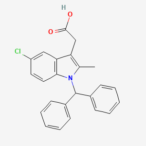 [5-chloro-1-(diphenylmethyl)-2-methyl-1H-indol-3-yl]acetic acid