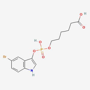 6-((((5-Bromo-1H-indol-3-yl)oxy)(hydroxy)phosphoryl)oxy)hexanoic acid