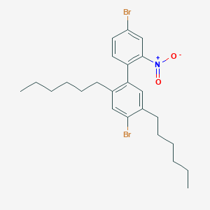 4,4'-Dibromo-2,5-dihexyl-2'-nitro-1,1'-biphenyl