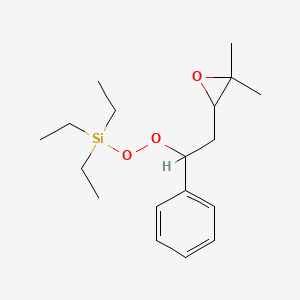 Silane, [[2-(3,3-dimethyloxiranyl)-1-phenylethyl]dioxy]triethyl-