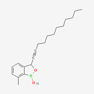 3-(Dodec-1-yn-1-yl)-7-methyl-2,1-benzoxaborol-1(3H)-ol