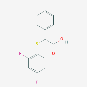 2-[(2,4-Difluorophenyl)sulfanyl]-2-phenylacetic acid