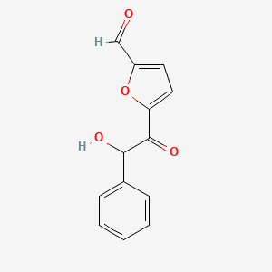 2-Furancarboxaldehyde, 5-(hydroxyphenylacetyl)-