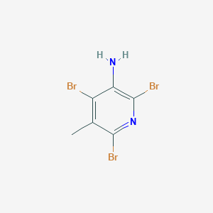 molecular formula C6H5Br3N2 B142029 2,4,6-三溴-5-甲基吡啶-3-胺 CAS No. 126325-52-8