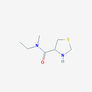 molecular formula C7H14N2OS B1420293 N-エチル-N-メチル-1,3-チアゾリジン-4-カルボキサミド CAS No. 1218601-47-8