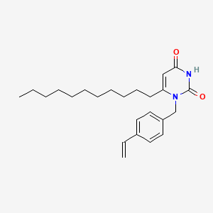 1-[(4-Ethenylphenyl)methyl]-6-undecylpyrimidine-2,4(1H,3H)-dione