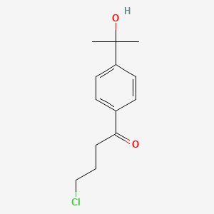 4-Chloro-1-[4-(2-hydroxypropan-2-yl)phenyl]butan-1-one