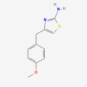 B1420304 4-[(4-Methoxyphenyl)methyl]-1,3-thiazol-2-amine CAS No. 91350-53-7