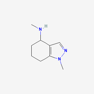 molecular formula C9H15N3 B1420312 N,1-二甲基-4,5,6,7-四氢-1H-吲唑-4-胺 CAS No. 1094844-96-8