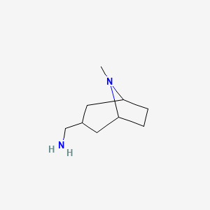 molecular formula C9H18N2 B1420325 {8-甲基-8-氮杂双环[3.2.1]辛-3-基}甲胺 CAS No. 1137476-92-6