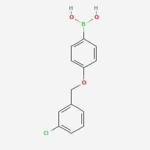B1420326 4-(3-Chlorophenylmethoxy)phenylboronic acid CAS No. 871125-96-1
