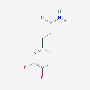 molecular formula C9H9F2NO B1420329 3-(3,4-二氟苯基)丙酰胺 CAS No. 1098350-17-4