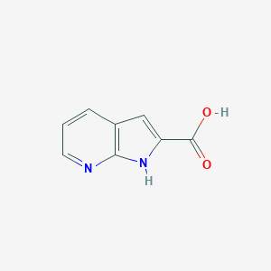 molecular formula C8H6N2O2 B142033 1H-吡咯并[2,3-b]吡啶-2-羧酸 CAS No. 136818-50-3