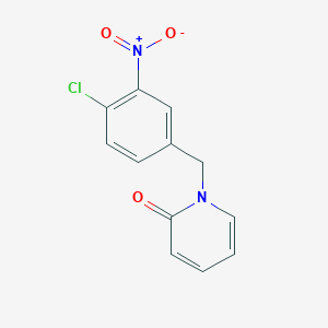 B1420330 1-[(4-Chloro-3-nitrophenyl)methyl]-1,2-dihydropyridin-2-one CAS No. 1097788-36-7