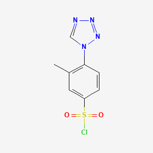 B1420331 3-methyl-4-(1H-1,2,3,4-tetrazol-1-yl)benzene-1-sulfonyl chloride CAS No. 1099632-63-9