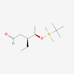 (3S,4R)-4-{[tert-Butyl(dimethyl)silyl]oxy}-3-ethylpentanal