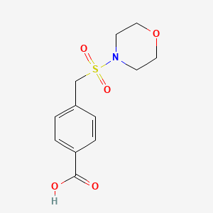 B1420337 4-[(Morpholin-4-ylsulfonyl)methyl]benzoic acid CAS No. 1098366-71-2