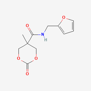 N-[(Furan-2-yl)methyl]-5-methyl-2-oxo-1,3-dioxane-5-carboxamide