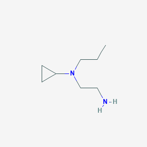 molecular formula C8H18N2 B1420338 N-(2-aminoethyl)-N-propylcyclopropanamine CAS No. 1094833-10-9