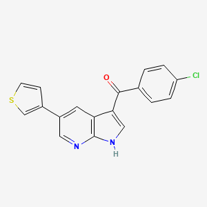 Methanone, (4-chlorophenyl)[5-(3-thienyl)-1H-pyrrolo[2,3-b]pyridin-3-yl]-