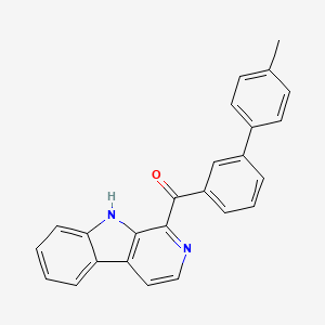 (9H-beta-Carbolin-1-yl)(4'-methyl[1,1'-biphenyl]-3-yl)methanone