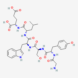 Glycyl-L-tyrosyl-L-seryl-L-tryptophyl-L-leucyl-L-glutamic acid